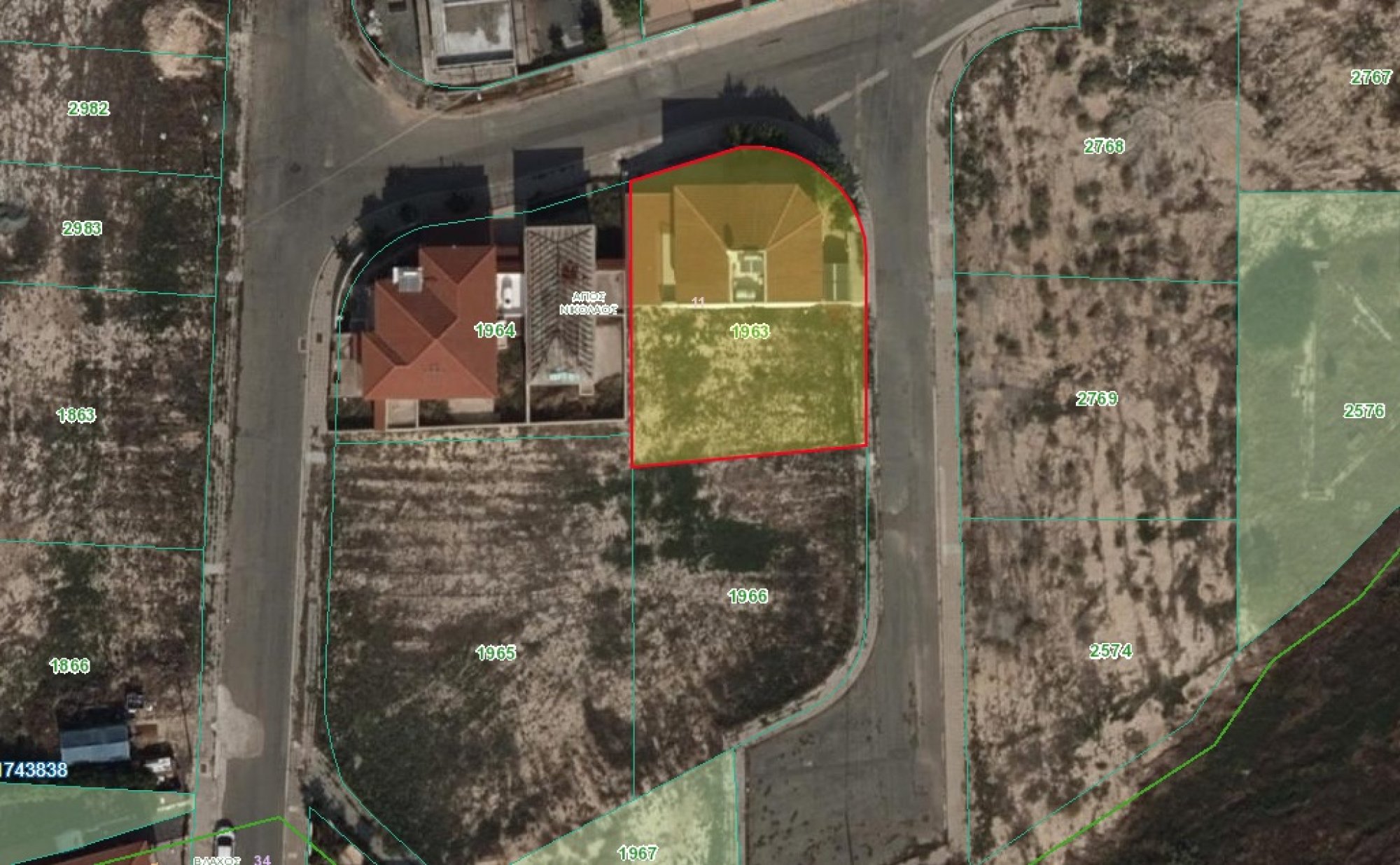 Land, Plot, Larnaca, Aradippou, Vlachos, 263m²